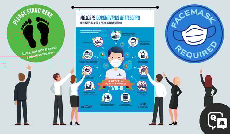 Datamax solutions for COVID-19-related Graphics and Posters