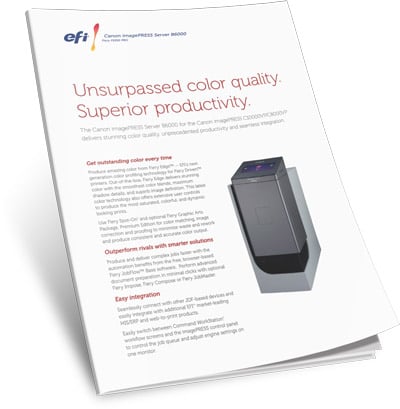 Download EFI Fiery Canon imagePRESS Server B6000 Brochure